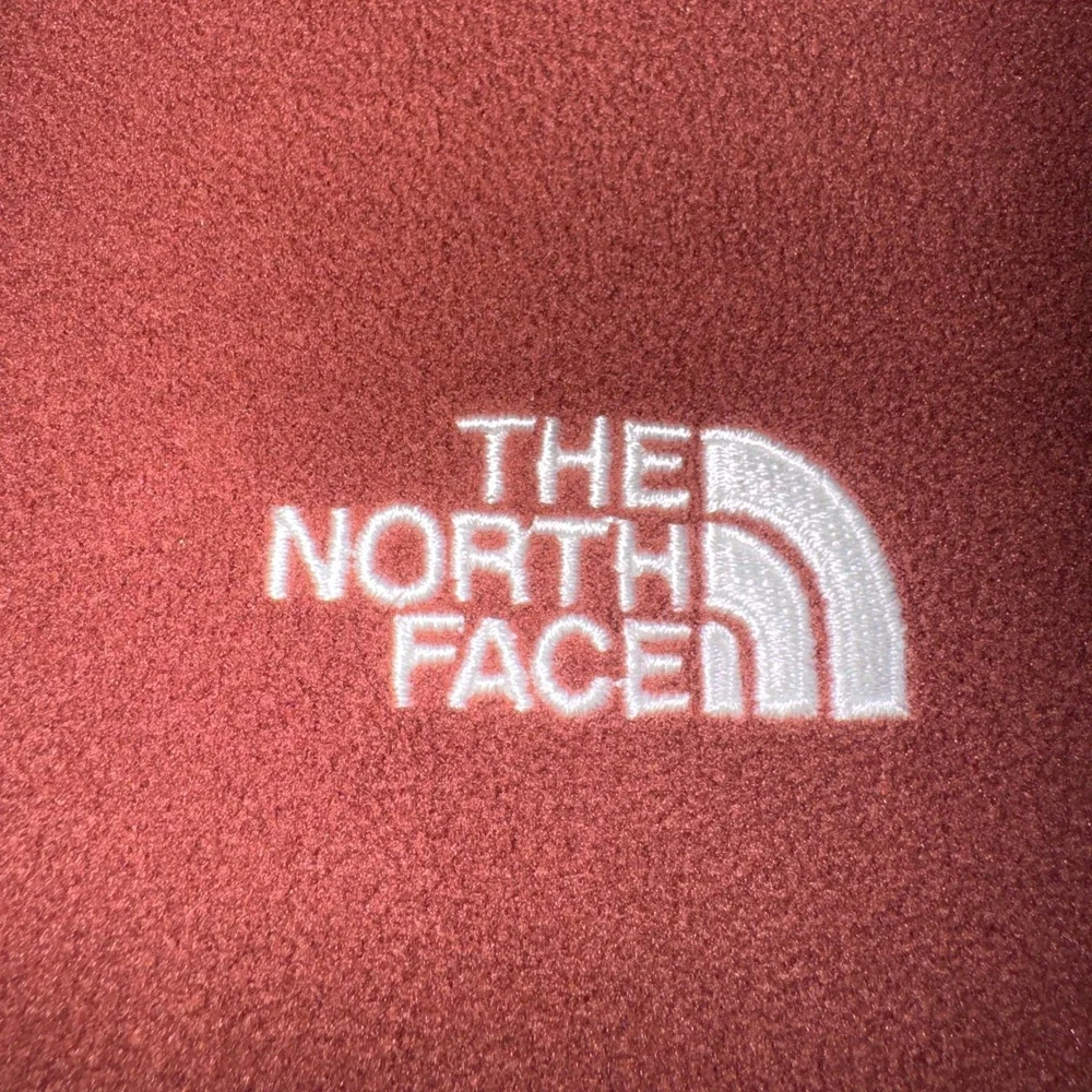 The North Face TKA 100 Fleece Pullover Mens XL Rust Orange Quarter Zip Sweater